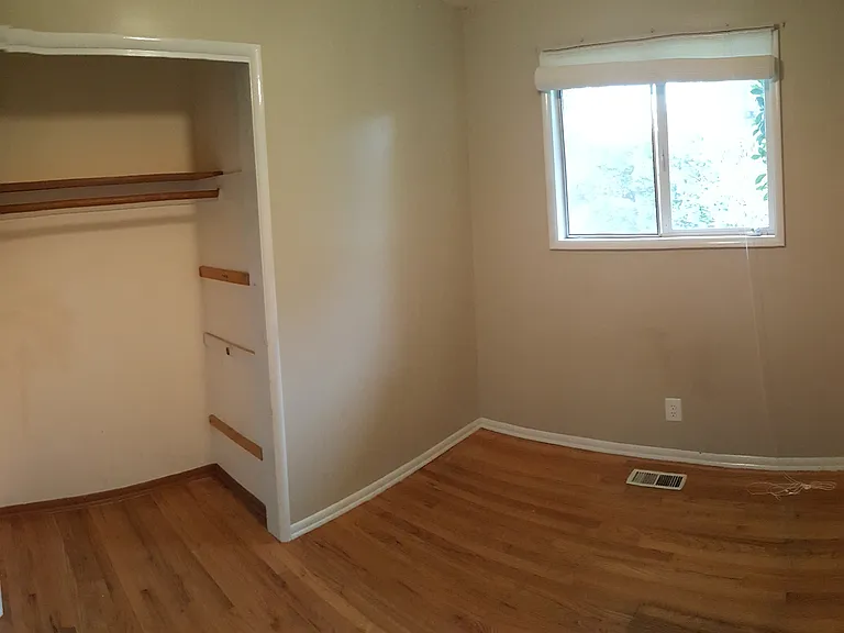 Bedroom #4 in the front of the house across from the hallway bathroom. It's a nice space for a home office.