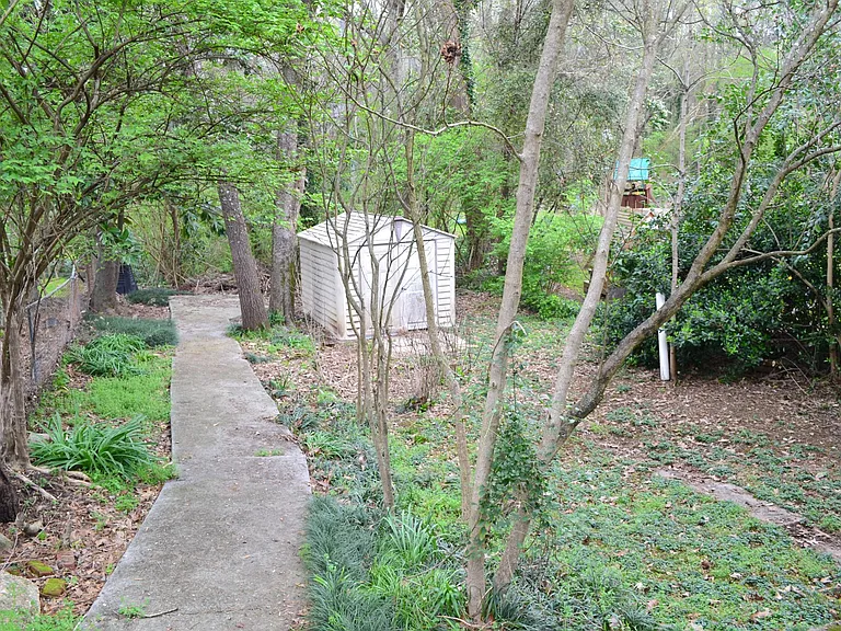 Backyard storage shed