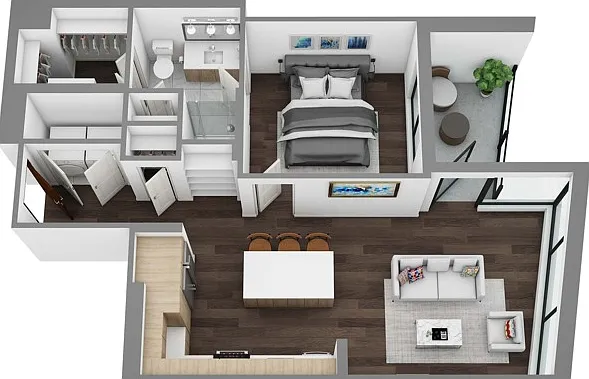 Floor Plan G - 3D Floor Plan G - 3D
