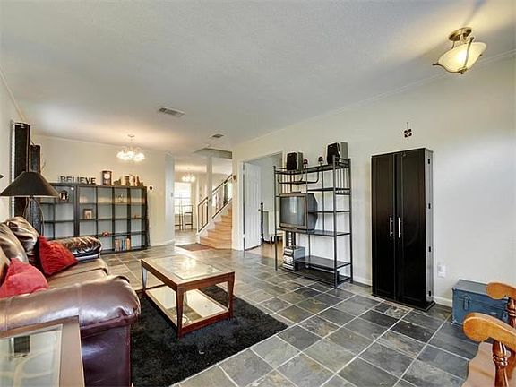 The living room is very spacious.  It is one of three possible living space downstairs.