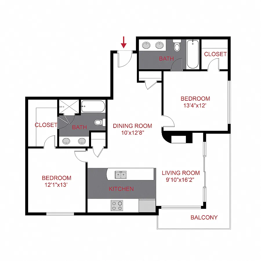 Floor plan Ellsworth