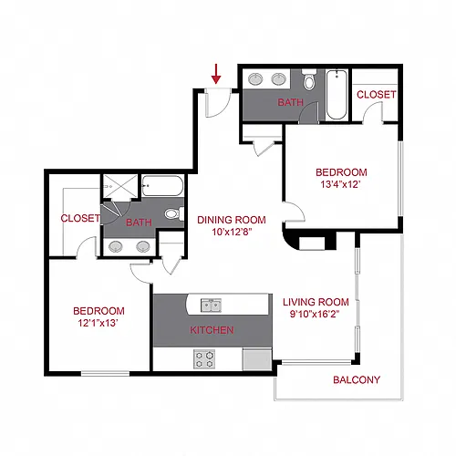 Floor plan Ellsworth