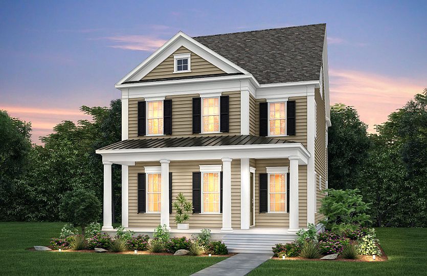 Randall Exterior 16 features Hardi Board Siding and Covered Front Rocking Chair Porch