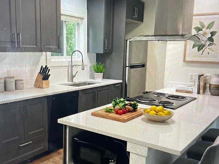 Kitchen virtually staged