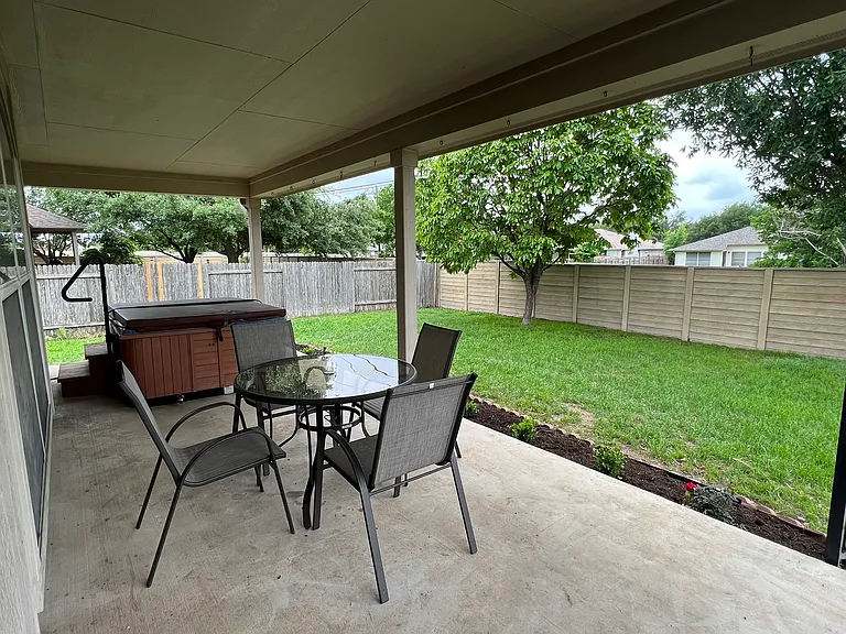 Backyard - Porch - Hot Tub