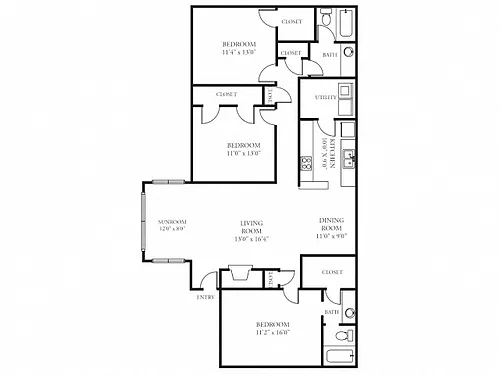 Floor plan 3X2A