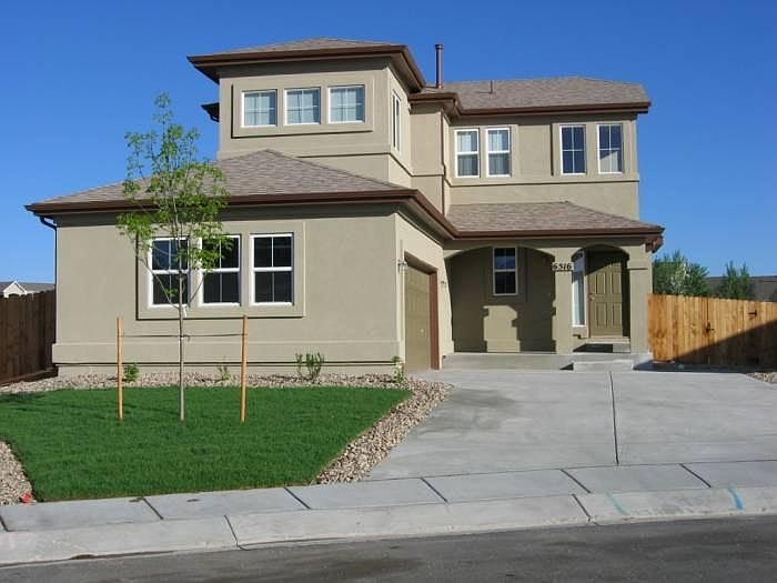 frontal view from curb