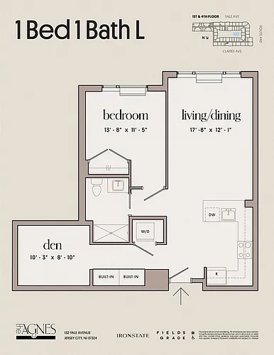 Floor plan 1 Bed 1 Bath L