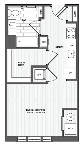 Floor plan Studio-X1