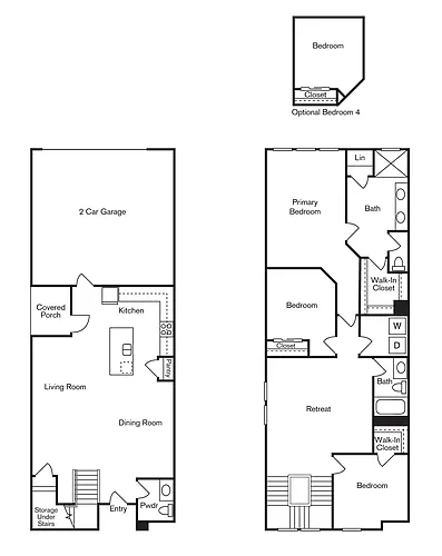 Floor plan Fairbrook Four