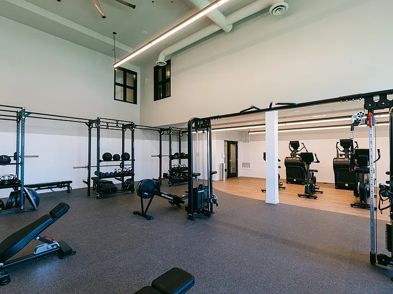 Elevate your lifestyle at The Earl Twin Homes, featuring a state-of-the-art fitness center designed for ultimate convenience and wellness. Achieve your fitness goals in a modern space tailored for residents. Schedule your visit today!