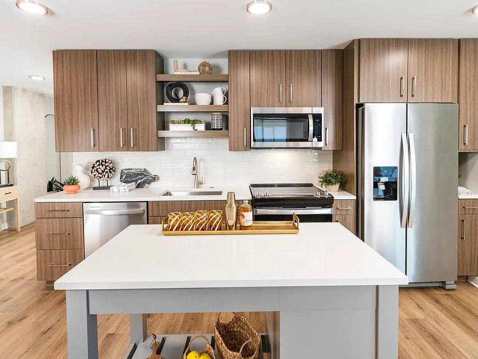 Custom cabinetry and quartz counters in a true chef's kitchen.