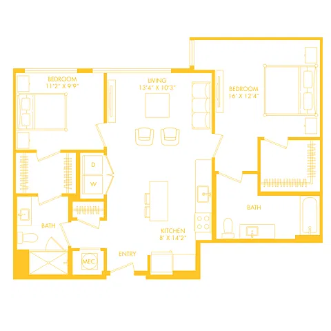 Floor plan B16A
