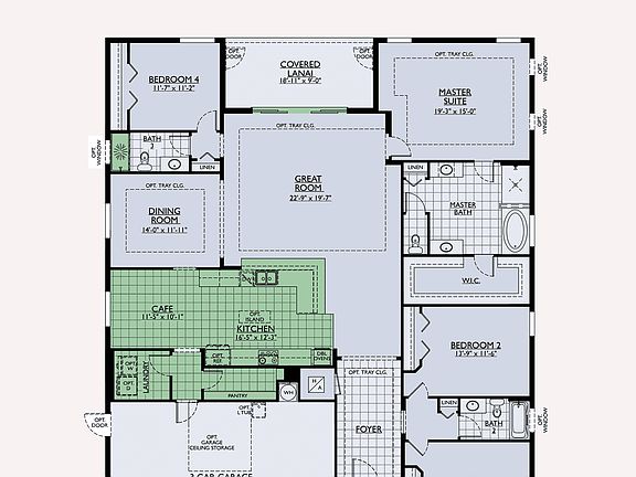 Sweet Bay Cross Creek quick move in floor plan with structural options new construction home William
