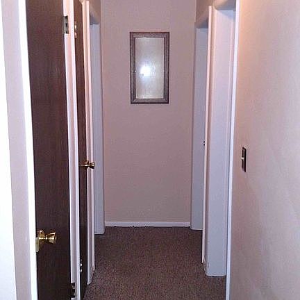 Hall to bath, 2 bed, closets