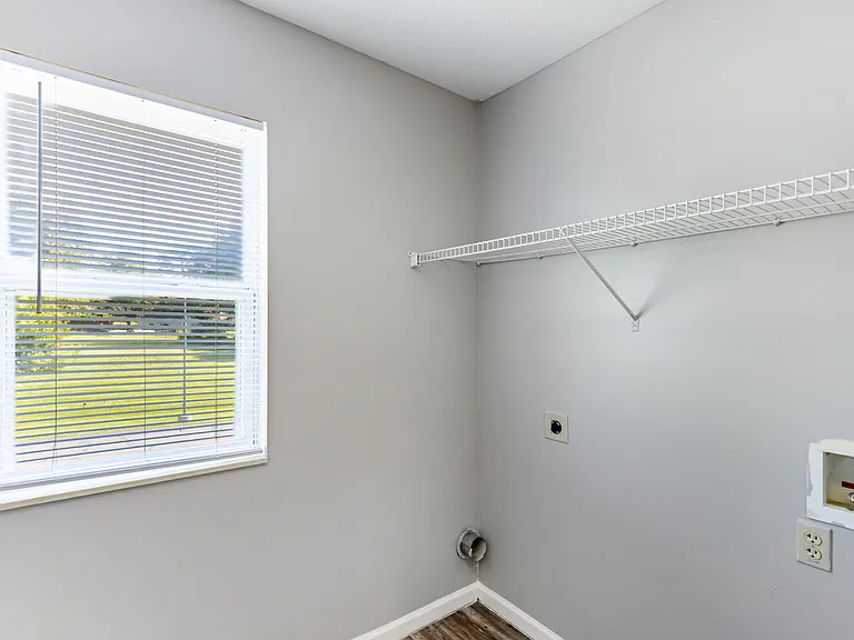 Washer and Dryer hookups in every home (units not included)