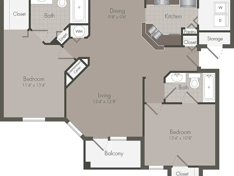 Carlyle | 2 Bedroom | 2 Bath | 1161 SF Carlyle | 2 Bedroom | 2 Bath | 1161 SF