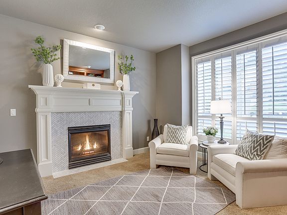 Den w/Carrara Fireplc Tile