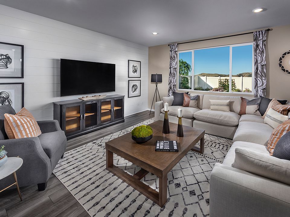 Residence 3 floorplan modeled at a nearby Meritage community.