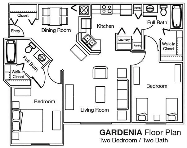 Floor plan 2X2