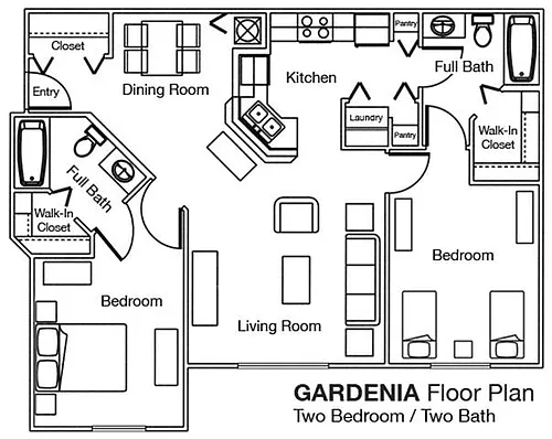 Floor plan 2X2
