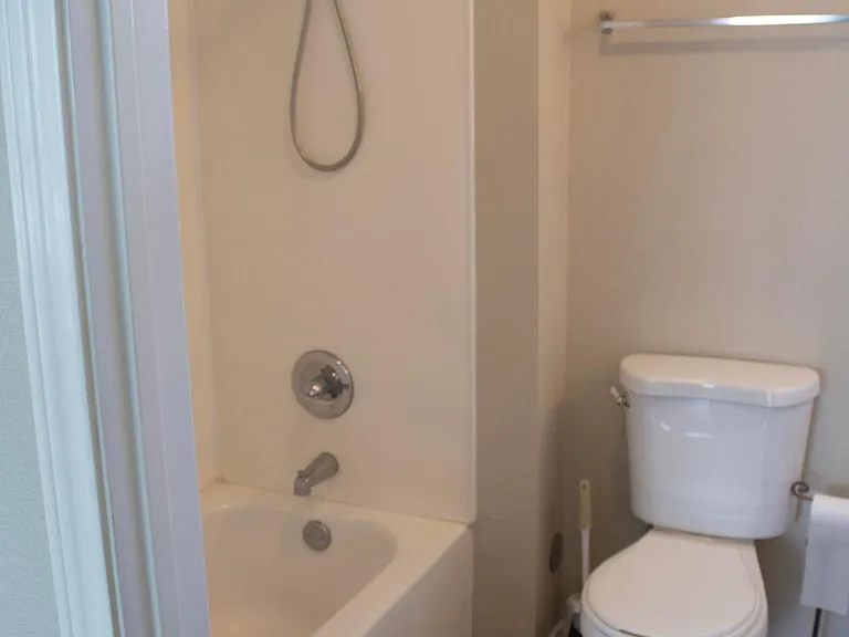 Bathroom with tub and shower