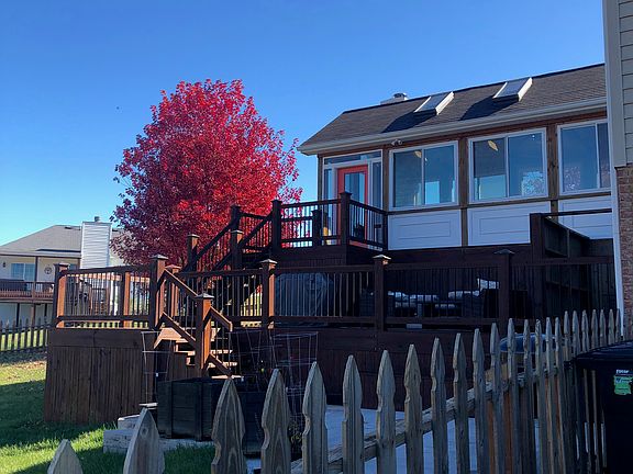 Deck with Fenced In Yard