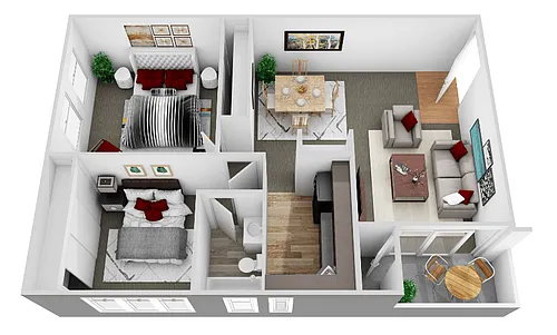 Floor plan Two Bedroom