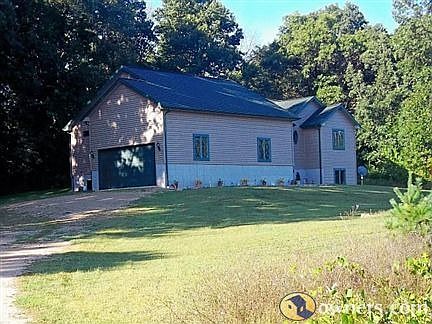 Side view of the front of the house
