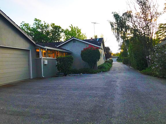Driveway view back toward street