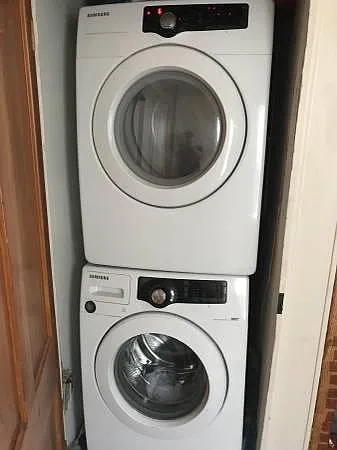 Full-size washer/dryer in unit