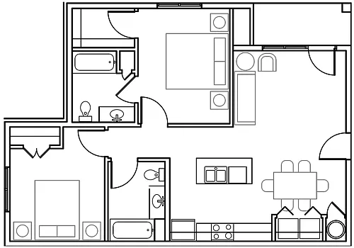 Floor plan Leon River