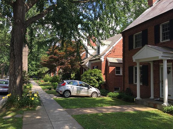 Street view ..... quiet, yet only steps from Wisconsin metro, AU, and restaurants,