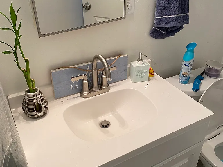View of Vanity sink