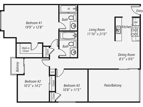 Floor plan C1