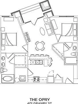 The Opry | 2 Bedrooms | 2 Bathrooms