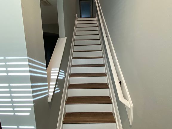 Stairs to the right upon entering