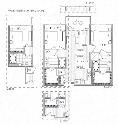 Floor plan 2X2 E3-E