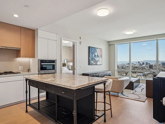Kitchen with dining table.