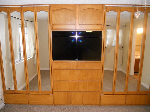 Custom closet with HD TV!