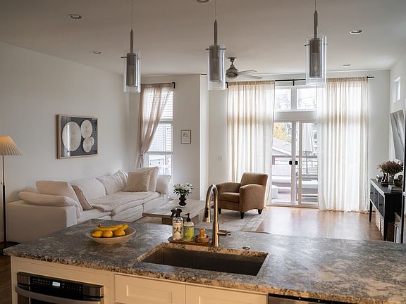 Kitchen, view into LR