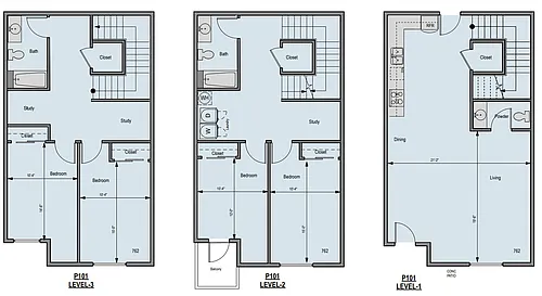 Floor plan 4X25