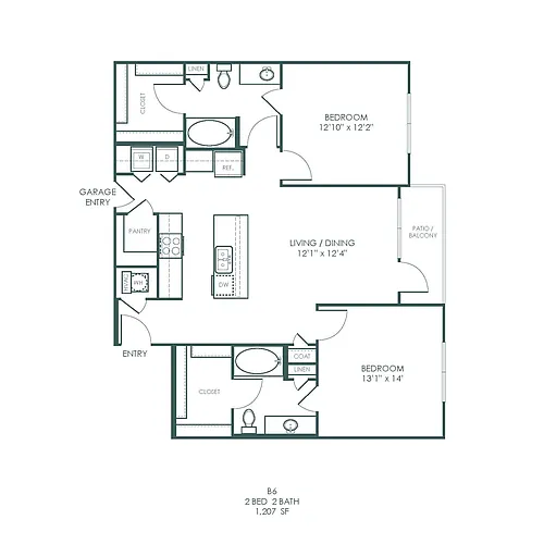 Floor plan B6- Attainable