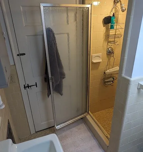Bathroom shower.