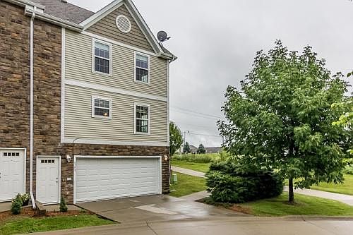 Front of house - two car attached garage