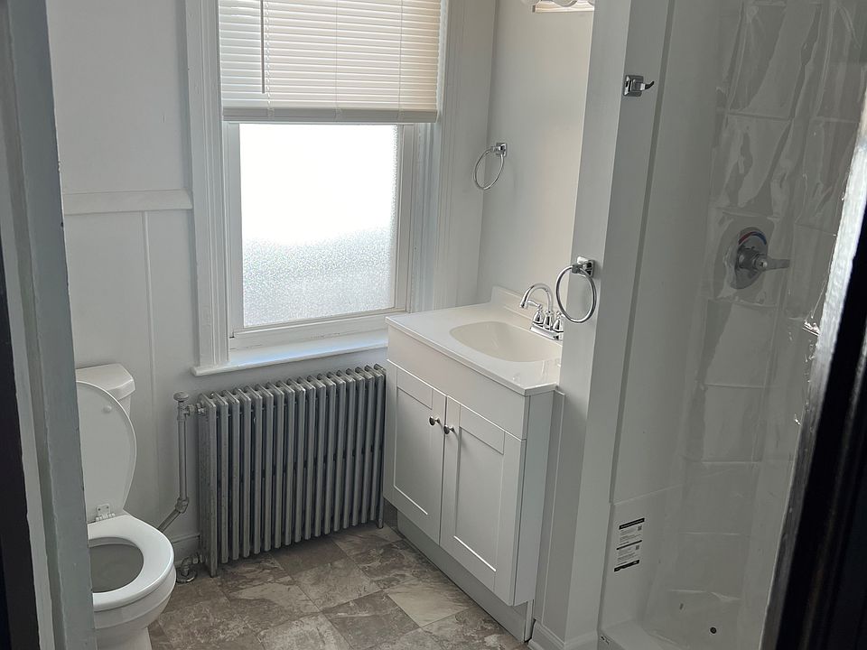 Bathroom - sink, toilet, shower