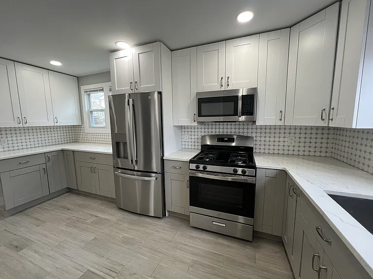 Large Kitchen with Stainless steel appliances