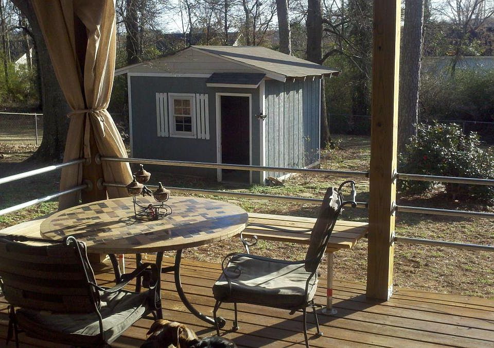 Backyard from deck.
