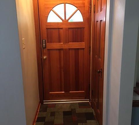 Main entry way, slate floor