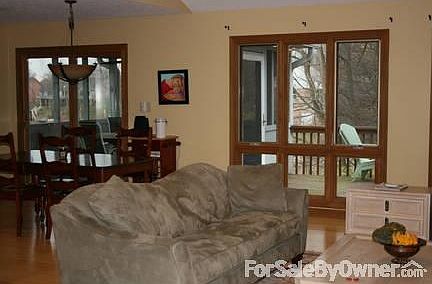 Open Kitchen, Dining and Living Room